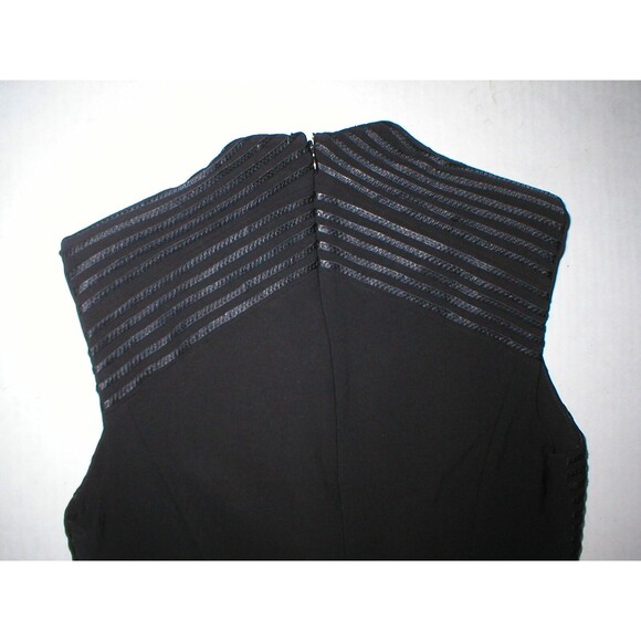 New Womens 4 NWT Just Cavalli Black Low V Dress 40 Designer Sheath Sexy Satin - Picture 9 of 9